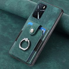 Custodia Silicone Morbida In Pelle Cover SD1 per Oppo A54s Verde