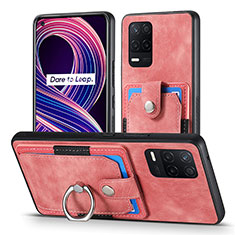 Custodia Silicone Morbida In Pelle Cover SD1 per Realme 8s 5G Rosa