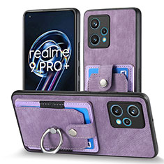 Custodia Silicone Morbida In Pelle Cover SD1 per Realme 9 4G Lavanda