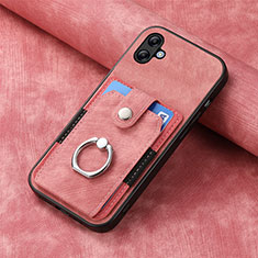 Custodia Silicone Morbida In Pelle Cover SD1 per Samsung Galaxy A04E Rosa
