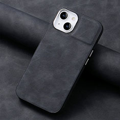 Custodia Silicone Morbida In Pelle Cover SD13 per Apple iPhone 14 Nero