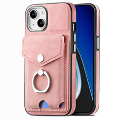 Custodia Silicone Morbida In Pelle Cover SD16 per Apple iPhone 14 Plus Rosa
