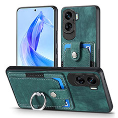 Custodia Silicone Morbida In Pelle Cover SD2 per Huawei Honor 90 Lite 5G Verde