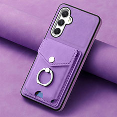 Custodia Silicone Morbida In Pelle Cover SD2 per Samsung Galaxy A34 5G Lavanda