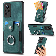 Custodia Silicone Morbida In Pelle Cover SD2 per Xiaomi Redmi Note 12S Verde