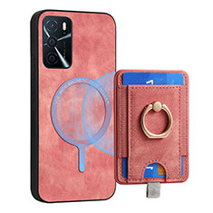 Custodia Silicone Morbida In Pelle Cover SD3 per Oppo A16s Rosa