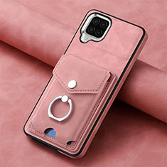 Custodia Silicone Morbida In Pelle Cover SD3 per Samsung Galaxy A12 5G Rosa