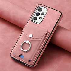 Custodia Silicone Morbida In Pelle Cover SD3 per Samsung Galaxy A52s 5G Rosa