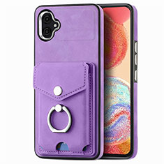 Custodia Silicone Morbida In Pelle Cover SD3 per Samsung Galaxy F04 Viola