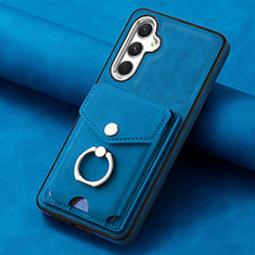 Custodia Silicone Morbida In Pelle Cover SD3 per Samsung Galaxy Quantum4 5G Blu