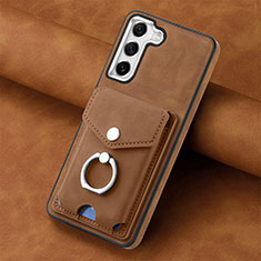 Custodia Silicone Morbida In Pelle Cover SD3 per Samsung Galaxy S21 FE 5G Marrone