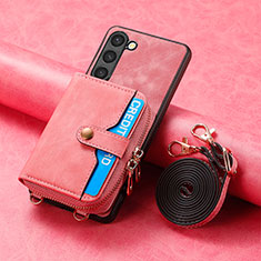 Custodia Silicone Morbida In Pelle Cover SD3 per Samsung Galaxy S22 Plus 5G Rosa