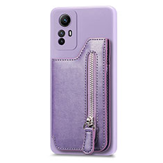 Custodia Silicone Morbida In Pelle Cover SD3 per Xiaomi Redmi Note 12S Viola