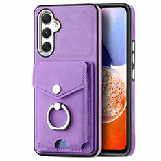 Custodia Silicone Morbida In Pelle Cover SD4 per Samsung Galaxy A14 4G Viola