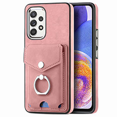 Custodia Silicone Morbida In Pelle Cover SD4 per Samsung Galaxy A23 4G Rosa