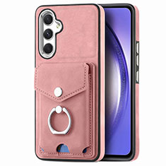 Custodia Silicone Morbida In Pelle Cover SD5 per Samsung Galaxy A54 5G Rosa