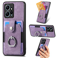 Custodia Silicone Morbida In Pelle Cover SD6 per Xiaomi Redmi Note 12 4G Lavanda