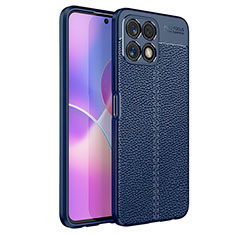 Custodia Silicone Morbida In Pelle Cover WL1 per Huawei Honor X30i Blu