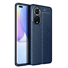 Custodia Silicone Morbida In Pelle Cover WL1 per Huawei Nova 9 Pro Blu