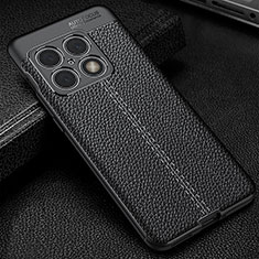 Custodia Silicone Morbida In Pelle Cover WL1 per OnePlus 10 Pro 5G Nero