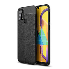 Custodia Silicone Morbida In Pelle Cover WL1 per Samsung Galaxy M31 Prime Edition Nero