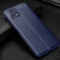 Custodia Silicone Morbida In Pelle Cover WL1 per Vivo Y31s 5G Blu