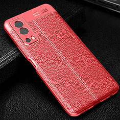 Custodia Silicone Morbida In Pelle Cover WL1 per Vivo Y52 5G Rosso