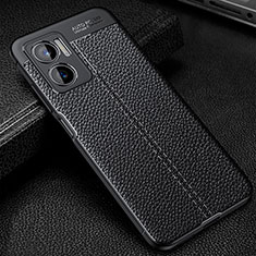 Custodia Silicone Morbida In Pelle Cover WL1 per Xiaomi Redmi 10 Prime Plus 5G Nero