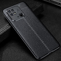 Custodia Silicone Morbida In Pelle Cover WL1 per Xiaomi Redmi 10C 4G Nero