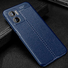 Custodia Silicone Morbida In Pelle Cover WL1 per Xiaomi Redmi 11 Prime 5G Blu