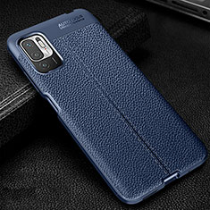 Custodia Silicone Morbida In Pelle Cover WL1 per Xiaomi Redmi Note 11 SE 5G Blu