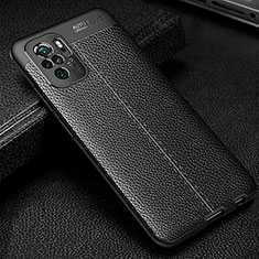 Custodia Silicone Morbida In Pelle Cover WL1 per Xiaomi Redmi Note 11 SE India 4G Nero