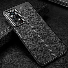 Custodia Silicone Morbida In Pelle Cover WL1 per Xiaomi Redmi Note 12 Pro 4G Nero