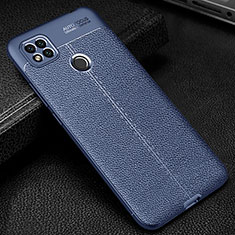 Custodia Silicone Morbida In Pelle Cover WL2 per Xiaomi POCO C3 Blu