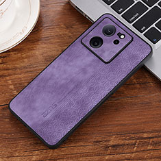 Custodia Silicone Morbida In Pelle Cover YZ2 per Xiaomi Mi 13T Pro 5G Lavanda