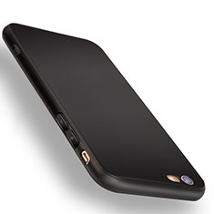 Custodia Silicone Morbida Lucido per Apple iPhone 6S Nero