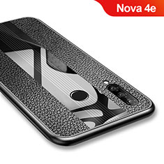 Custodia Silicone Morbida Spigato per Huawei Nova 4e Nero