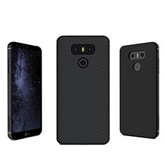 Custodia Silicone Morbida Spigato per LG G6 Nero