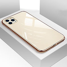 Custodia Silicone Specchio Laterale Cover M01 per Apple iPhone 11 Pro Oro