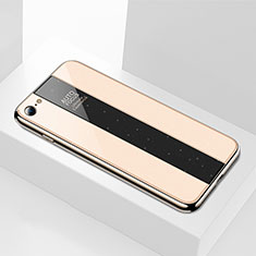 Custodia Silicone Specchio Laterale Cover M01 per Apple iPhone 6S Oro