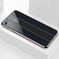 Custodia Silicone Specchio Laterale Cover M01 per Apple iPhone 6S Plus Nero