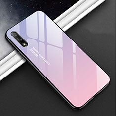 Custodia Silicone Specchio Laterale Cover M02 per Huawei P Smart Z (2019) Viola