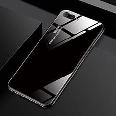 Custodia Silicone Specchio Laterale Cover M02 per Oppo AX5 Nero