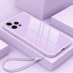 Custodia Silicone Specchio Laterale Cover M09 per Apple iPhone 16 Pro Max Viola