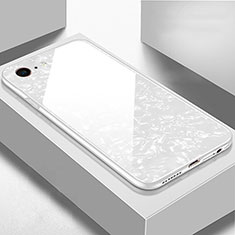 Custodia Silicone Specchio Laterale Cover P01 per Apple iPhone 6 Plus Bianco