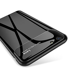 Custodia Silicone Specchio Laterale Cover per Apple iPhone 6S Nero
