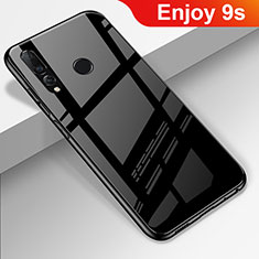 Custodia Silicone Specchio Laterale Cover per Huawei Enjoy 9s Nero