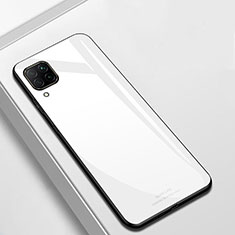 Custodia Silicone Specchio Laterale Cover per Huawei Nova 7i Bianco