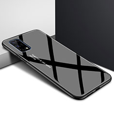 Custodia Silicone Specchio Laterale Cover per Realme X7 5G Nero