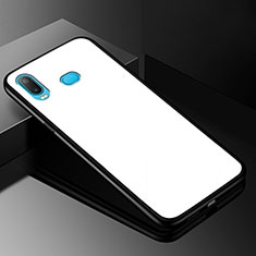 Custodia Silicone Specchio Laterale Cover per Samsung Galaxy A6s Bianco